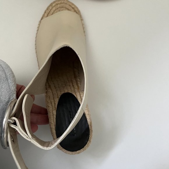 Céline Leather Espadrille Wedge Sandals, by Phoebe Philo - Picture 7 of 16